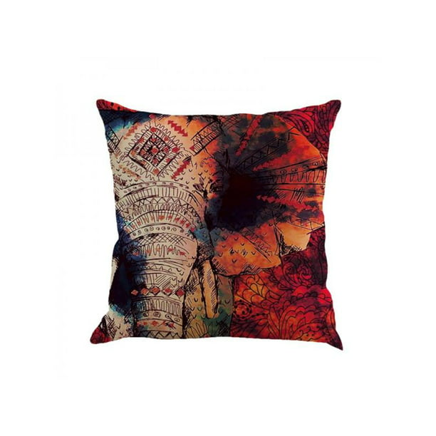Throw Cushion Cover Brocade Mandala Pillow Covers Indian Decor Square 16x16 Sofa